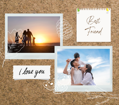 2 Image Friends Slate - Luxe Custom Designer