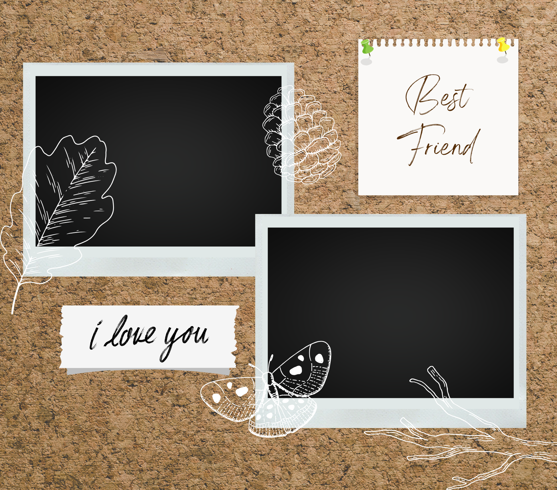 2 Image Friends Slate - Luxe Custom Designer