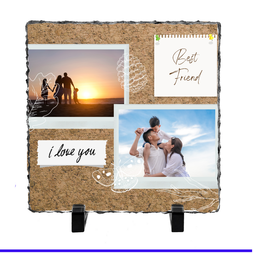 2 Image Friends Slate - Luxe Custom Designer