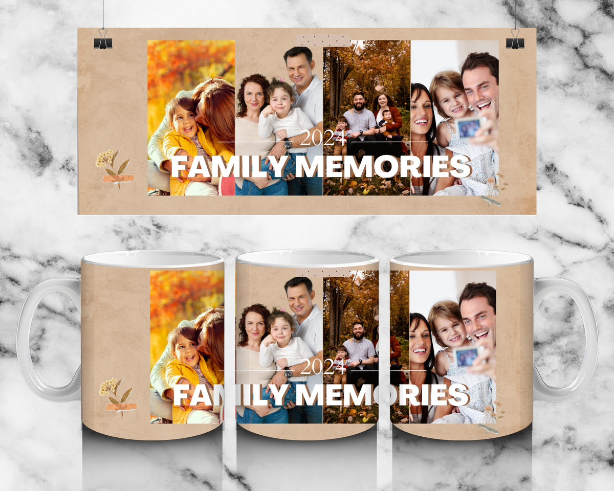 Family Photo Mug 4 Panel by Luxe Sensational
