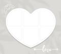 6 Image Heart Photo Slate by Luxe Sensational