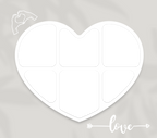 6 Image Heart Photo Slate by Luxe Sensational