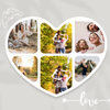 6 Image Heart Photo Slate - Luxe Custom Designer