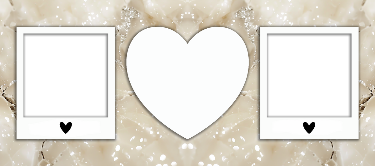 Marble Effect 2 Image mug with heart by Luxe Sensational