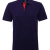 Men's classic fit contrast polo