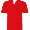 Men's classic fit contrast polo