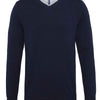 Men's cotton blend v-neck sweater