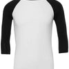 Unisex triblend ¾ sleeve baseball t-shirt