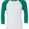 Unisex triblend ¾ sleeve baseball t-shirt