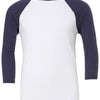 Unisex triblend ¾ sleeve baseball t-shirt
