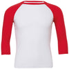 Unisex triblend ¾ sleeve baseball t-shirt