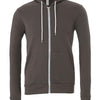 Unisex polycotton fleece full-zip hoodie