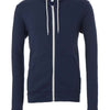 Unisex polycotton fleece full-zip hoodie