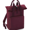 Twin handle roll-top backpack