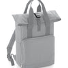 Twin handle roll-top backpack