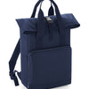 Twin handle roll-top backpack