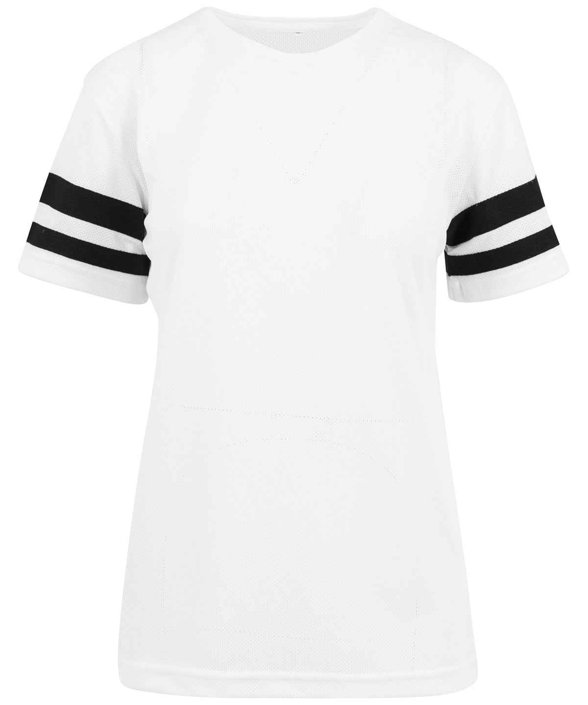 Women's mesh stripe tee