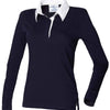 Women's long sleeve plain rugby shirt