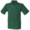 Classic cotton piqué polo with stand-up collar