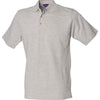 Classic cotton piqué polo with stand-up collar