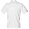 Classic cotton piqué polo with stand-up collar