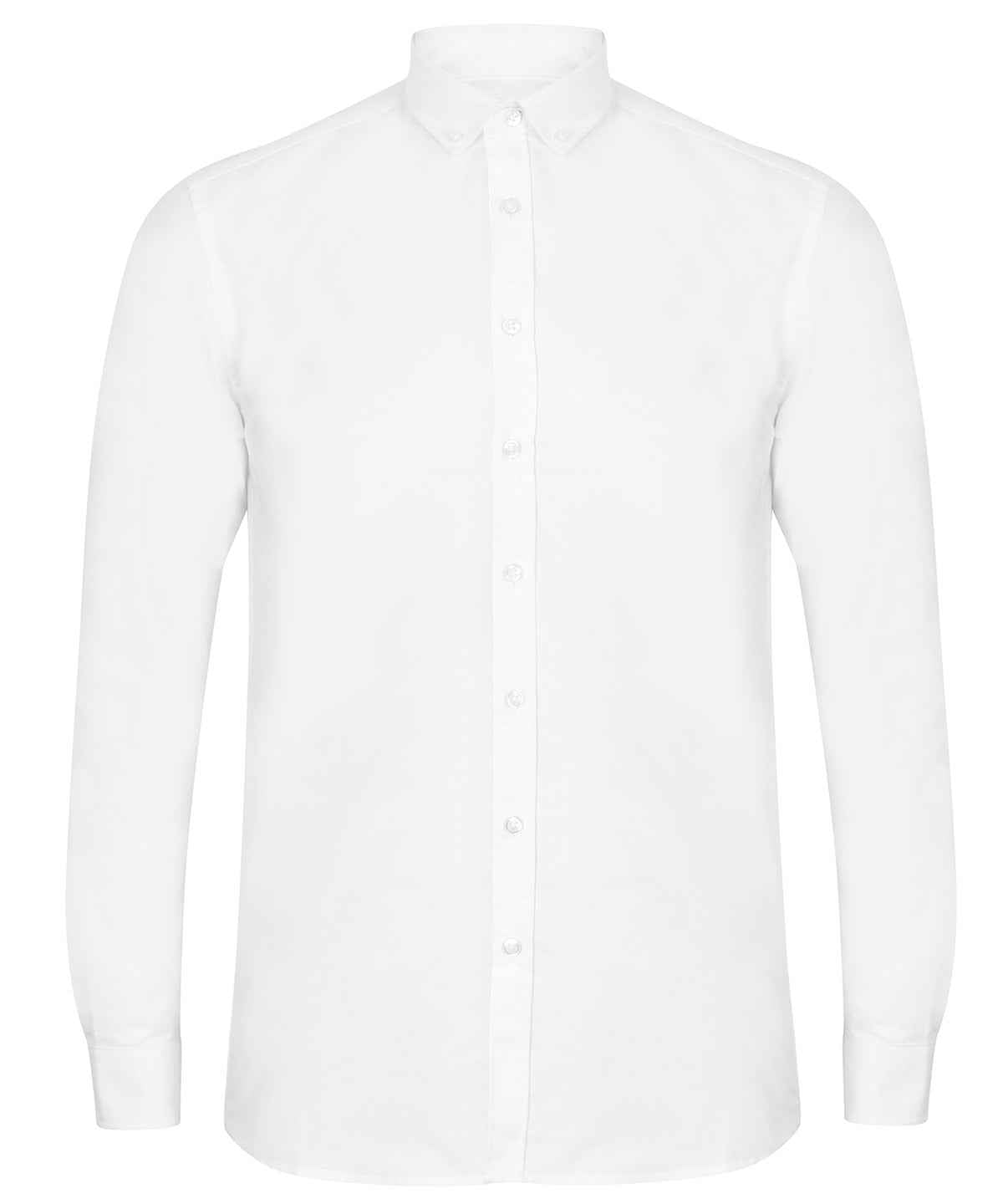 Modern long sleeve Oxford shirt