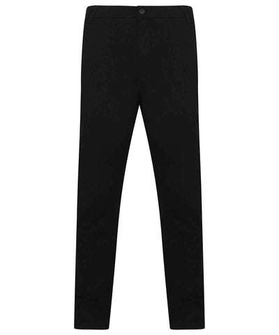 Stretch chinos with flex waistband