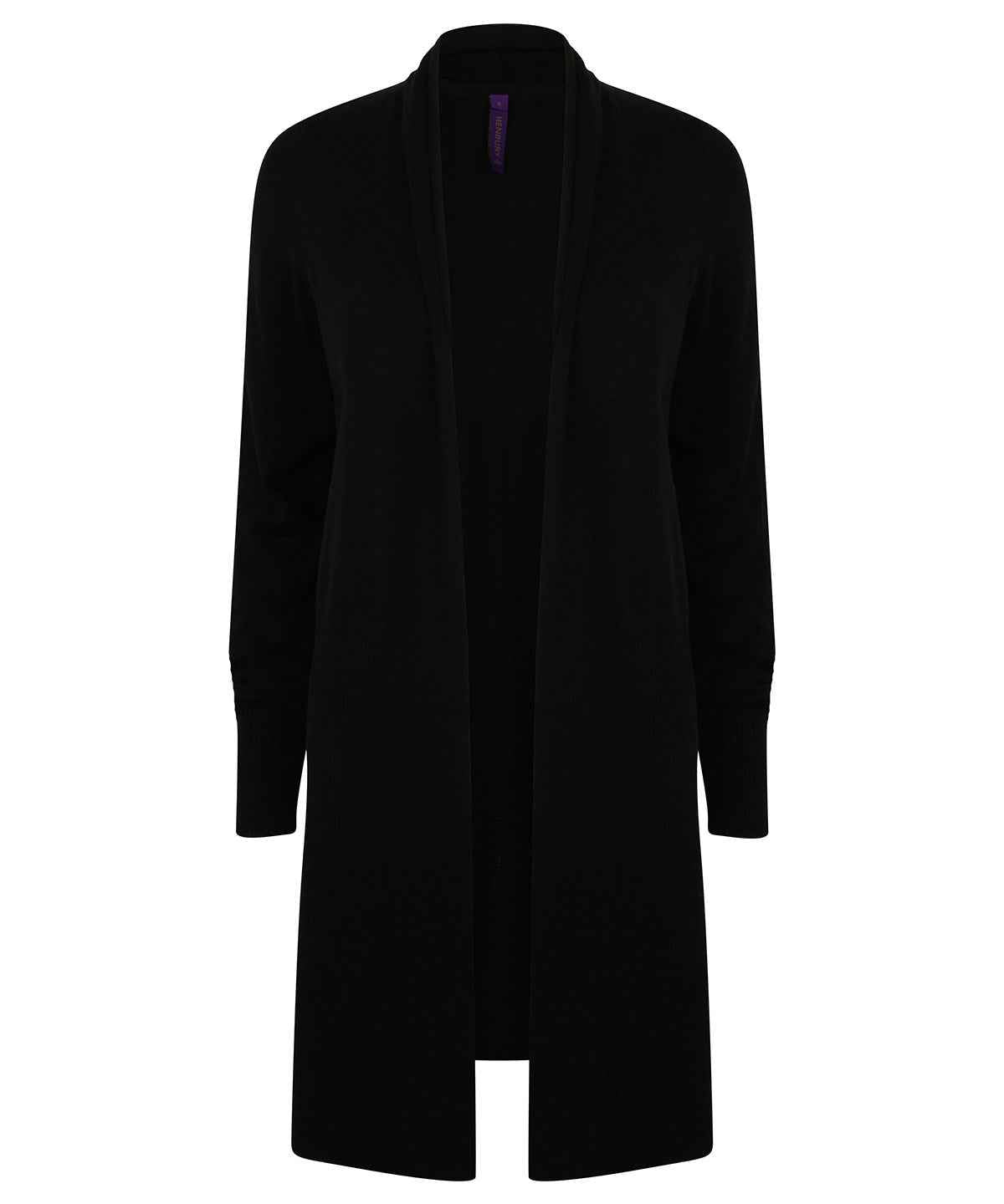 Women's longline open cardigan