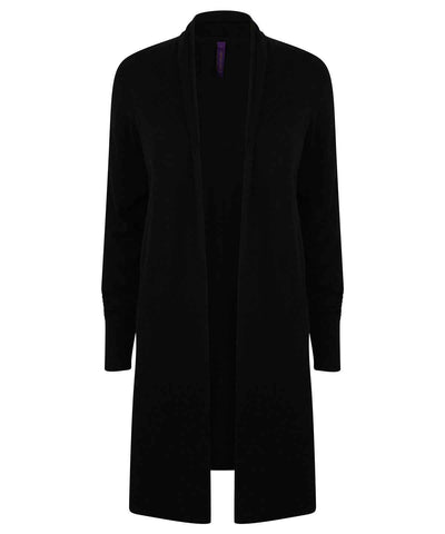 Women's longline open cardigan