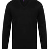 Cashmere touch acrylic v-neck jumper