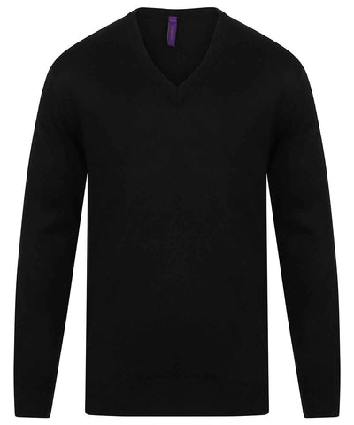 Cashmere touch acrylic v-neck jumper