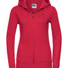 Women's authentic zipped hooded sweatshirt