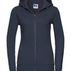 Women's authentic zipped hooded sweatshirt