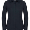 Women's long sleeve polycotton easycare fitted poplin shirt