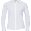 Women's long sleeve polycotton easycare fitted poplin shirt