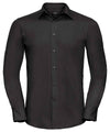Long sleeve polycotton easycare fitted poplin shirt