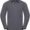 Long sleeve polycotton easycare fitted poplin shirt