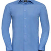 Long sleeve polycotton easycare fitted poplin shirt