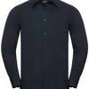 Long sleeve polycotton easycare fitted poplin shirt