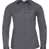 Women's long sleeve polycotton easycare poplin shirt
