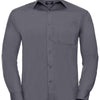 Long sleeve polycotton easycare poplin shirt