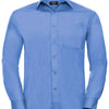 Long sleeve polycotton easycare poplin shirt