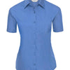 Women's short sleeve polycotton easycare poplin shirt