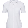 Women's short sleeve polycotton easycare poplin shirt