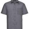 Short sleeve polycotton easycare poplin shirt