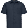 Short sleeve polycotton easycare poplin shirt