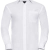 Long sleeve pure cotton easycare poplin shirt