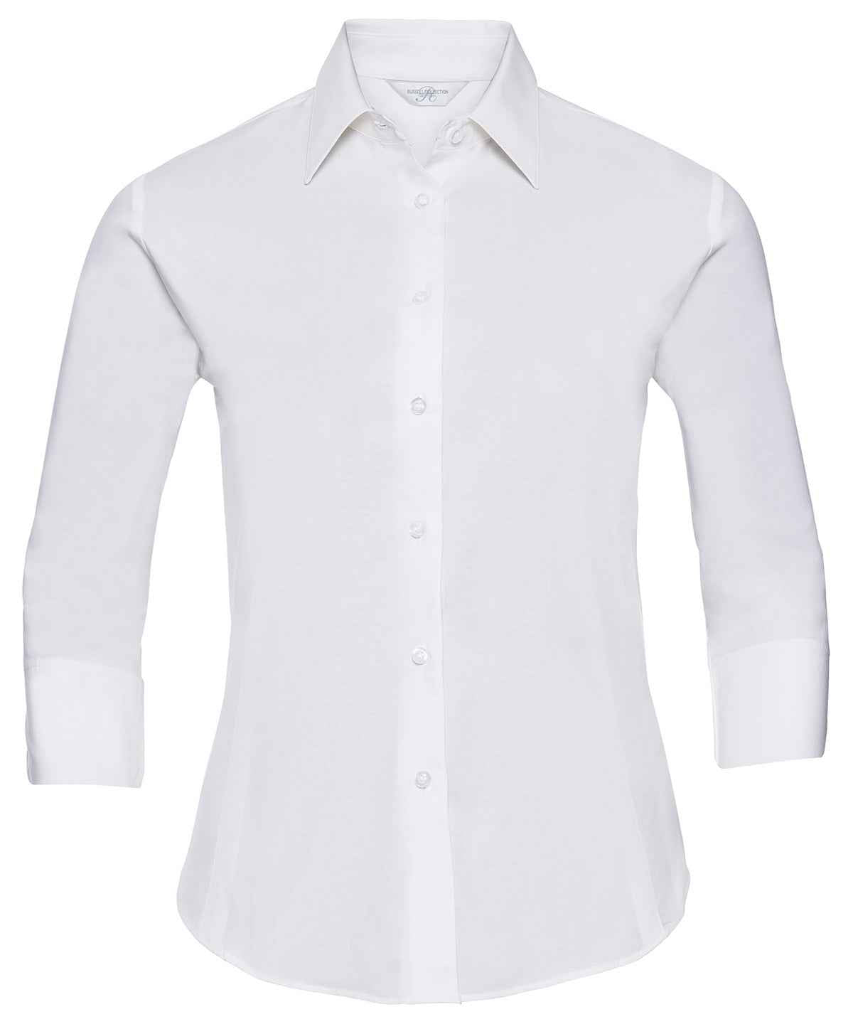 Women's ¾ sleeve easycare fitted shirt