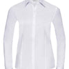 Women's long sleeve herringbone shirt