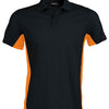 Flags short sleeve bi-colour polo shirt